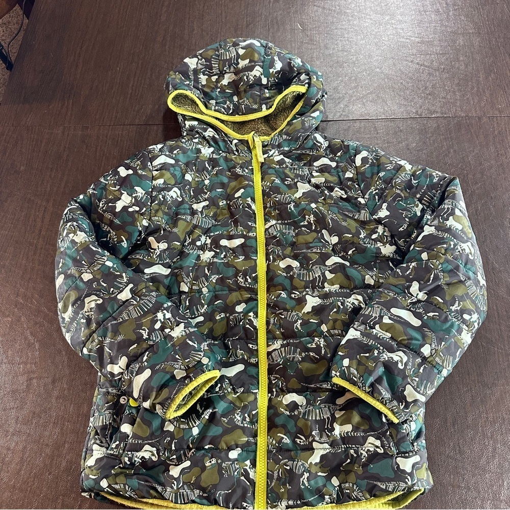 Cat & Jack Dinosaur Camouflage Kid’s Jacket Sz L (12-14)